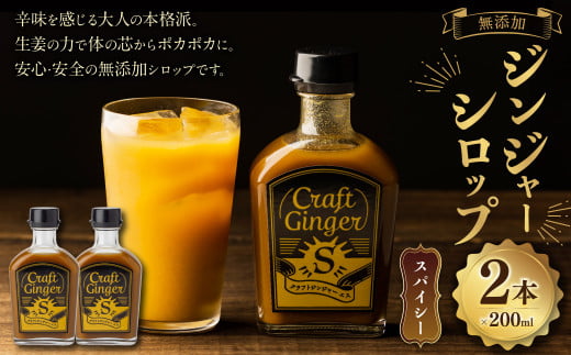 Craft Ginger S 200ml×2 生姜 ショウガ しょうが ジンジャー シロップ高知県香美市12000鍋セット・総菜・加工食品その他 鍋セット・総菜・加工食品
