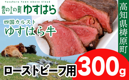 幻のゆすはら牛 ローストビーフ用 300g 牛肉 和牛 黒毛 モモ肉 もも肉 オレイン酸 高知県産 赤身 高級 贈答用 おもてなし 人気 お祝い高知県檮原町13000肉牛肉
