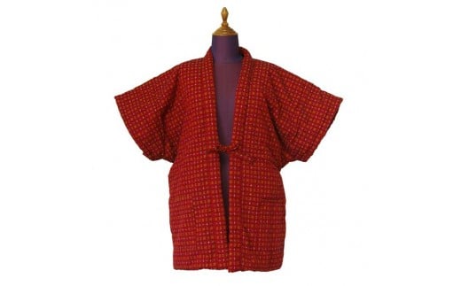 602.婦人市松柄やっこはんてん 赤福岡県筑後市33000衣類・装飾品・工芸品その他 装飾品・工芸品