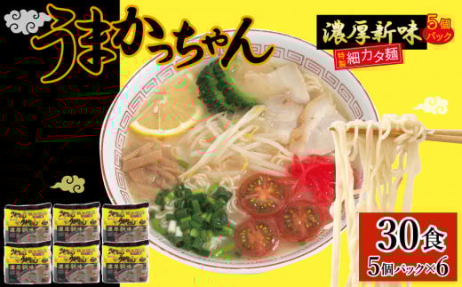 CE-062_うまかっちゃん 濃厚新味(5袋×6) 30食セット福岡県行橋市10000麺ラーメン