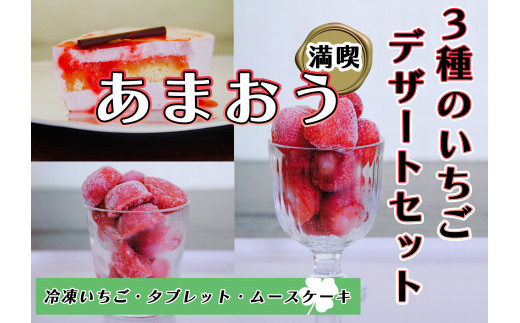 CZ-012_【あまおう満喫】3種のいちごデザートセット福岡県行橋市20000果物・フルーツいちご