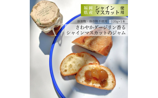 DD-009_行橋産シャインマスカット使用 ダージリン香るシャインマスカットのジャム 120g×1本福岡県行橋市4000鍋セット・総菜・加工食品ジャム・はちみつ