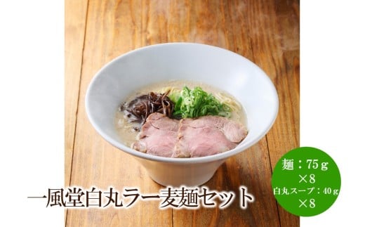 【豚骨ラーメン】一風堂白丸ラー麦麺セット【021-0006】福岡県中間市11000麺ラーメン