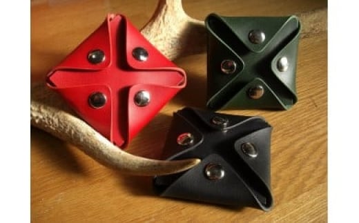 宗像レザーの4つ開きコインケース【CAFE&LEATHER Dii】_HA0174福岡県宗像市18000衣類・装飾品・工芸品財布