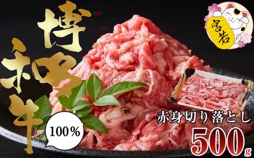 M544【数量限定】福岡県産 ブランド牛 博多和牛 100% 切り落とし (モモ・バラ・ウデ混合) 500g×1パック 計500g福岡県宮若市8000肉牛肉