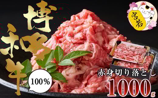 M545【数量限定】福岡県産 ブランド牛 博多和牛 100% 切り落とし (モモ・バラ・ウデ混合) 500g×2パック 計1000g福岡県宮若市12000肉牛肉