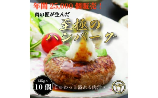おんどるハンバーグ(ソース無し)10個【1580604】福岡県水巻町12000肉牛肉