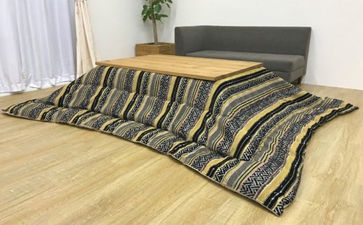トルコ生地こたつ掛布団(200×250)(イエロー) AA207福岡県大木町100000衣類・装飾品・工芸品その他 装飾品・工芸品