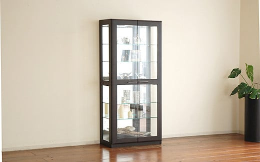 【開梱・設置】ハックル キュリオケース79cm ウェンジ AL180福岡県大木町400000衣類・装飾品・工芸品その他 装飾品・工芸品