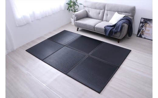 ユニット畳「スカッシュ」9枚セット(ブラック) AA316福岡県大木町60000衣類・装飾品・工芸品その他 装飾品・工芸品