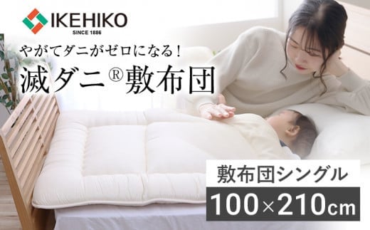 敷布団 布団 シングル やがてダニがゼロになる滅ダニ敷布団 シングル100×210cm 福岡県 大木町 AA340福岡県大木町30000雑貨・日用品寝具・タオル