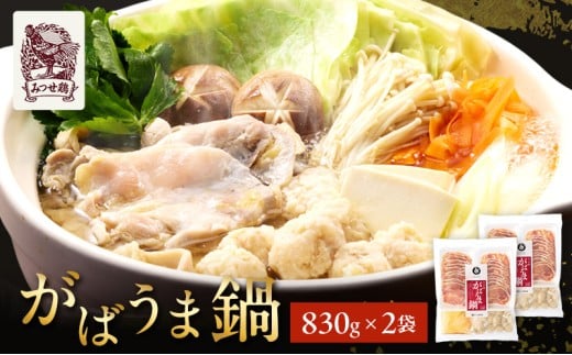 鍋 みつせ鶏 がばうま鍋 830g×2袋 鶏肉 お鍋佐賀県鳥栖市16700鍋セット・総菜・加工食品カレー・シチュー