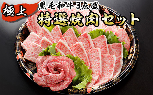 黒毛和牛 極上特選焼肉セット 計750g熊本県南関町35000肉牛肉