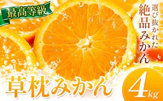 草枕みかん 約4kg 《11月上旬-12月上旬頃出荷》熊本県 長洲町 フルーツ 柑橘 みかん ミカン 草枕 デザート 熊本県長洲町9500果物・フルーツみかん・柑橘類