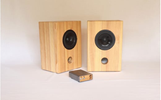 【Higo Beat】 Sugi5 ペアスピーカー Bluetoothアンプ付  小国杉 国産 木製 天然木 無垢材 スピーカー 音響 Bluetooth Higo Beat 熊本 阿蘇 南小国町 熊本県南小国町690000電化製品家電