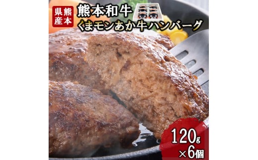 【三協畜産】熊本和牛 あか牛 熊本県産 肥育 加工品 阿蘇 熊本 褐毛和種 褐牛 和牛 あか牛100% 牛肉 ハンバーグ 120g 6個 計720g 惣菜 おかず ご飯のお供 熊本名物 ご家庭用 ギフト 贈答用  小国