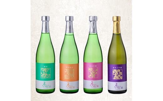 花笑み 4種 飲み比べ セット (合計2.88L・720ml×4本) 純米 特別純米 純米吟醸 純米大吟醸 酒 お酒 日本酒 地酒 アルコール 飲料 常温 【opby015】【尺間嶽酒店】大分県38000酒・アルコール日本酒