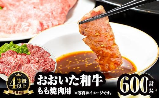 おおいた和牛 もも焼肉用 (600g) 国産 牛肉 肉 霜降り A4 和牛 焼肉 ブランド牛 冷凍 BBQ 大分県 佐伯市 【FW007】【 (株)ミートクレスト】大分県佐伯市18000肉牛肉