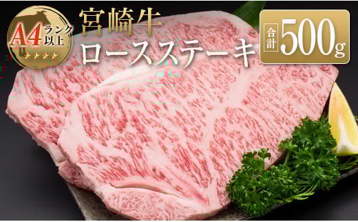 ◆宮崎牛ロースステーキ(合計500g)宮崎県26000肉牛肉