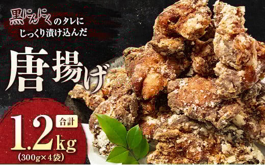 黒にんにくのタレにじっくり漬け込んだ唐揚げ 合計1.2kg 国産 からあげ 鶏肉 もも 惣菜宮崎県21000鍋セット・総菜・加工食品総菜