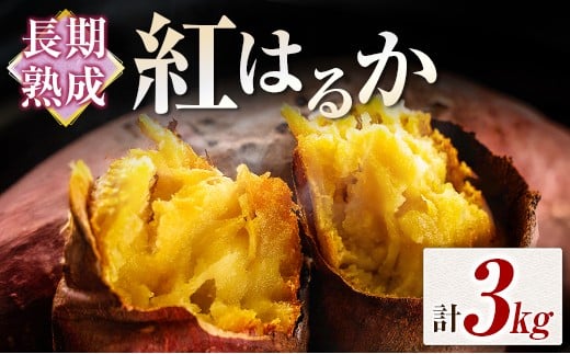 長期熟成 紅はるか 計3kg 宮崎県都城市産 さつまいも サツマイモ宮崎県11000野菜・きのこじゃがいも・イモ類