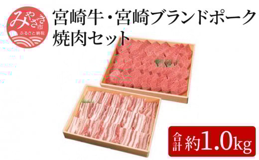 宮崎牛(約500g)・宮崎ブランドポーク(約500g)焼肉セット_M055-005_01宮崎県宮崎市52000肉牛肉