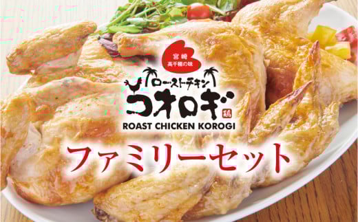 ローストチキンコオロギ ファミリーセット(モモ身2本、羽身2本、手羽先10本、ネック1本)_M150-001宮崎県宮崎市17000肉鶏肉