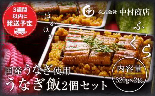 うなぎ飯2個セット(320g×2袋) 冬うなぎ_M069-005_02宮崎県宮崎市17000魚介・海産物うなぎ
