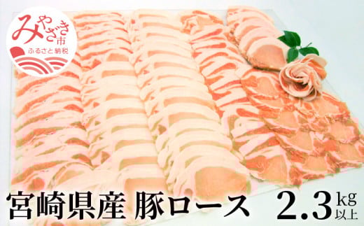 《年内配送》宮崎県産 豚ロース 2,300g以上_M179-010_01宮崎県宮崎市13000肉豚肉