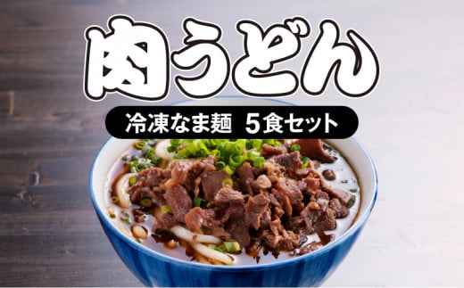 <大盛うどん>肉うどん 冷凍なま麺 5食セット_M253-002宮崎県宮崎市14000麺うどん