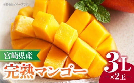 《2026年発送先行予約》【数量・期間限定】宮崎県産完熟マンゴー 3L×2玉_M320-006宮崎県宮崎市19000果物・フルーツマンゴー・パイナップル