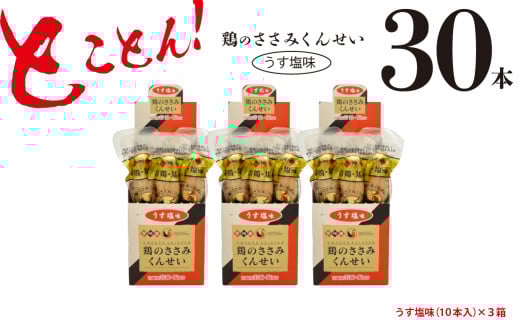 鶏のささみ くんせい うす塩 30本 おつまみ スモーク チキン 燻製宮崎県綾町22000肉加工肉(ハム・ソーセージ等)