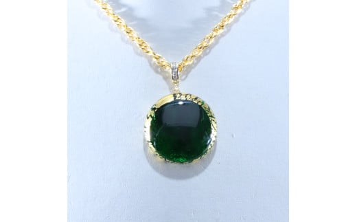 アクセサリー 金彩ペンダント(カラー:グリーン)宮崎県綾町44000衣類・装飾品・工芸品アクセサリー