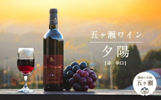 五ヶ瀬 ワイン 夕陽( 赤 ・ 辛口 )| お酒 ワイン さけ 酒 アルコール 飲料 飲み物 宮崎 五ヶ瀬宮崎県五ヶ瀬町16000酒・アルコールワイン