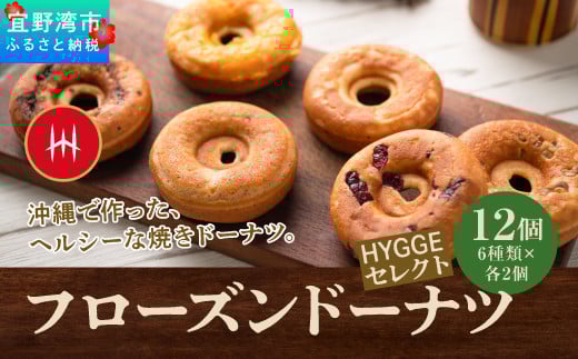フローズンドーナツ12個 HYGGEセレクト(HYGGEドーナツの6種類×各2個)沖縄県宜野湾市20000菓子・スイーツ焼き菓子