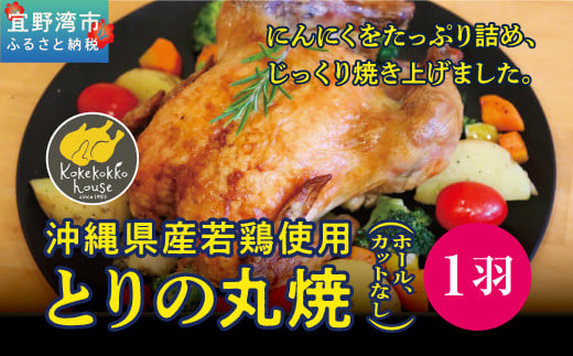 とりの丸焼 (ホール、カットなし)|とりの丸焼こけこっこハウス ローストチキン 骨付き チキン 骨付き鶏 骨付き鶏肉沖縄県宜野湾市11000肉鶏肉