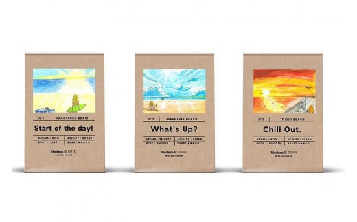 Madam C COFFEE 【3種類のペーパードリップ用中挽き】沖縄県宮古島市14000お茶・飲料コーヒー・紅茶