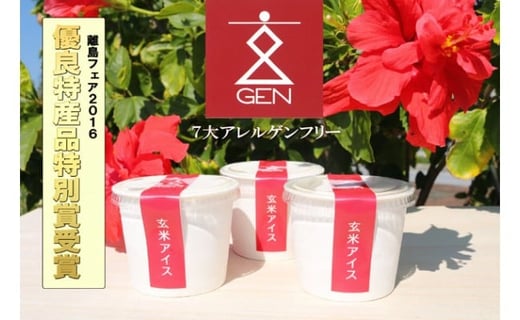 〜ネット申し込み限定〜玄米アイス(7大アレルゲンフリー)沖縄県伊是名村10000菓子・スイーツアイス・ジェラート