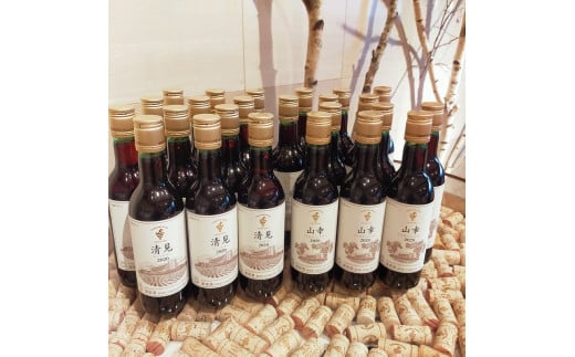 十勝ワイン ハーフ24本セット(360ml×24本)2種類 清見 山幸 飲みきりサイズ 北海道ワイン 池田町北海道池田町151800酒・アルコールワイン