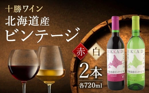 十勝ワイン 北海道産ビンテージ2本セット((赤・白) ヴィンテージ 国産ワイン 北海道ワイン 赤ワイン 白ワイン セット 北海道池田町北海道池田町13400酒・アルコールワイン