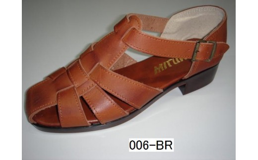 紳士用(ドライビング)サンダルI MW006(ブラウン/ M)奈良県川西町19000衣類・装飾品・工芸品靴・履物