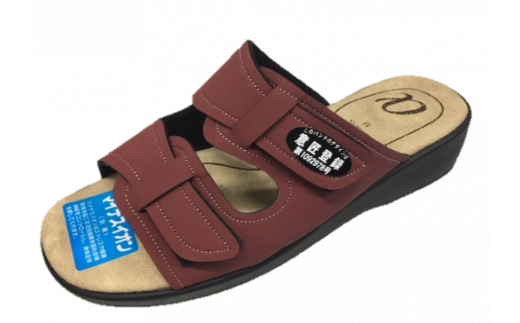 婦人用サンダル TJ 25(ワイン / L)奈良県川西町13000衣類・装飾品・工芸品靴・履物