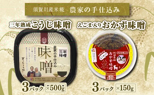 阿部農縁 手作り味噌とおかず味噌 F7X-0087福島県須賀川市15000鍋セット・総菜・加工食品その他 鍋セット・総菜・加工食品