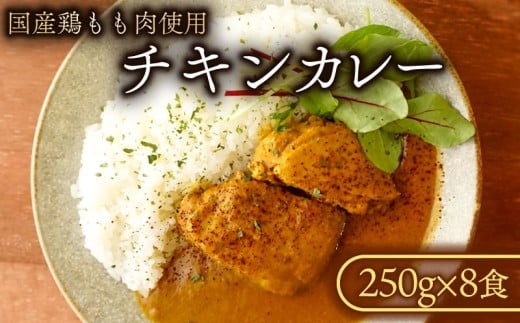 チキンカレー (8食入り) カレー チキンカレー 冷凍カレー チキン 鶏肉 もも肉 鶏もも肉 国産若鶏 国産鶏もも肉 鶏もも 国産鶏 若鶏 国産 冷凍食品 冷凍 厳選 スパイス こだわり 簡単調理 8食