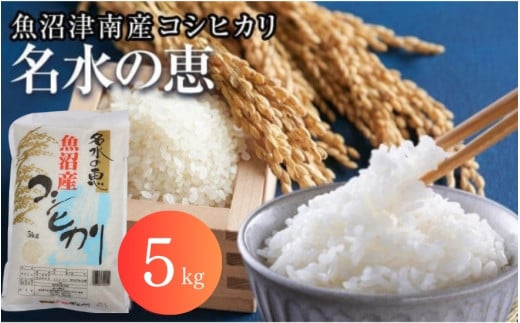 【 先行予約 】 米 5kg 令和7年産 新米 魚沼津南産 コシヒカリ 名水の恵 | 白米 精米 こしひかり こめ コメ お米 おこめ おすすめ ギフト プレゼント おすすめ 人気 新潟県 津南町新潟県津南町1