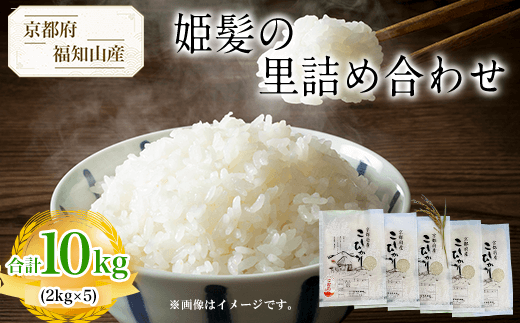【令和6年産新米 先行予約受付】京都府福知山産 姫髪の里詰め合わせ 2kg×5 計10kg  ふるさと納税 米 こめ 白米 コシヒカリ こしひかり 10kg 京都府 福知山市京都府福知山市19000米・パン白米