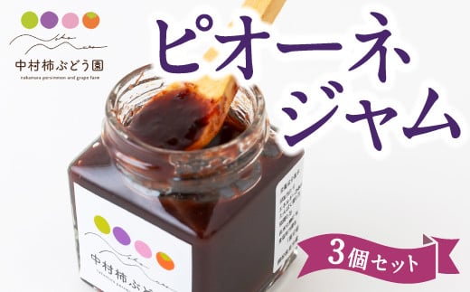 中村柿ぶどう園 ピオーネジャム 130g×3個セット ジャム ぶどうジャム ピオーネ 常温 うきは市福岡県うきは市8000鍋セット・総菜・加工食品ジャム・はちみつ
