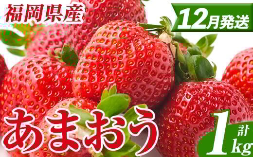 <先行予約受付中!2025年12月発送予定> 福岡県産 あまおう (計1kg・250g×4パック) いちご イチゴ 苺 ストロベリー 果物 フルーツ おやつ デザート スイーツ 福岡県 小分け アマオウ 12月発送