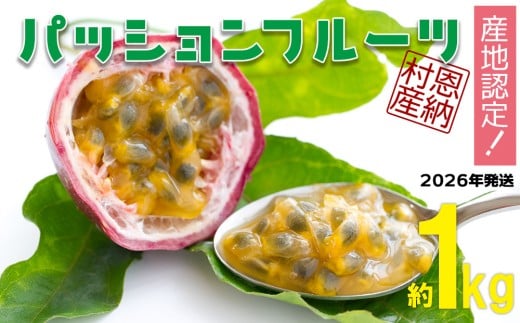 【2026年発送】産地認定!!恩納村産パッションフルーツ(約1kg)沖縄県恩納村10000果物・フルーツその他 果物・フルーツ
