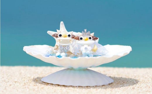 リングピロー(ウエディング_シェルシーサー)沖縄県恩納村18000衣類・装飾品・工芸品その他 装飾品・工芸品